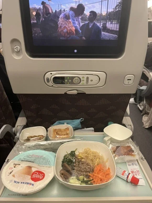 Comida a bordo de Korean Air