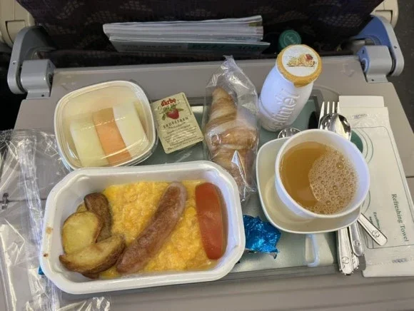 Comida a bordo de Korean Air