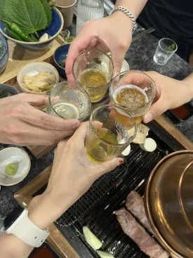 马场洞泡菜 水原仁溪店 厚实的烤五花肉