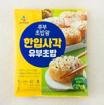 CJ씨푸드 한입사각유부초밥, 400g, 1개