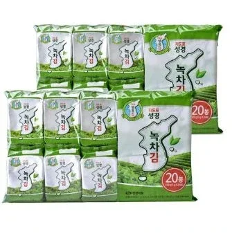 지도표성경 보성녹차식탁김, 100g, 2개